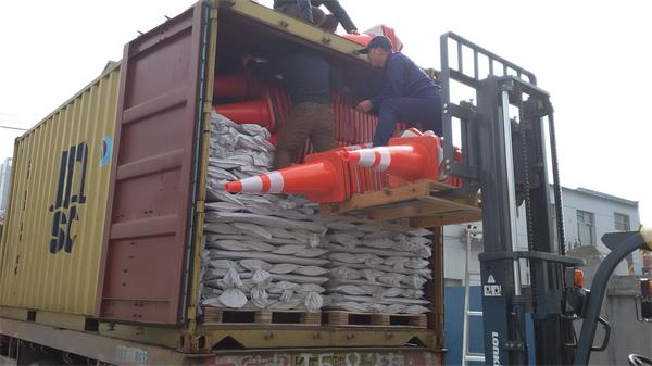 Shipment of PVC Traffic Cones to Qatar