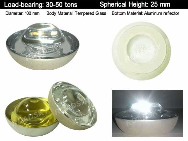 Highway Pavement 360 Degree Reflective Glass Road Stud - China Reflect Road  Stud, LED Road Stud