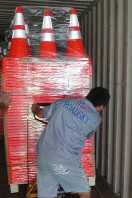 Traffic Cone Packing and Shipping