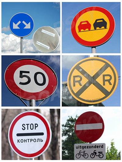 Round Road Signs