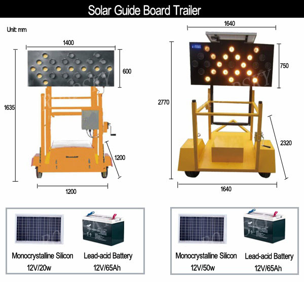 Solar Arrow Board Trailer