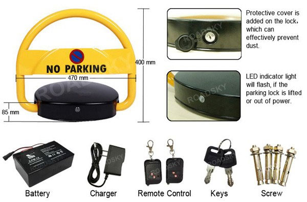 Automatic Car Parking Locks Product Structure