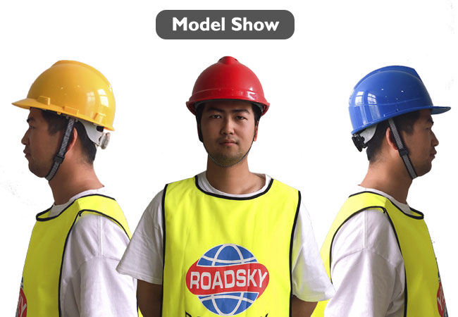 Safety Helmet model wearing