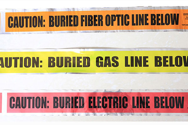 Common Underground Warning Tape Color Codes