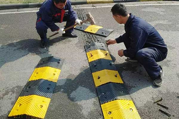 Rubber Speed Bump Removal Process