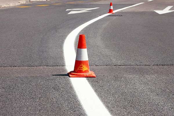 Traffic Cone Distance in Different Work Zones